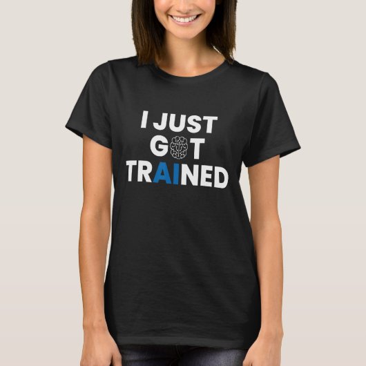 人工知能得AIを訓練したMens Tシャツ (正面)