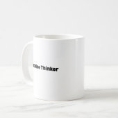 人工知能思考者マグカップ - 人工知能エンジニアへのギフト コーヒーマグカップ (正面左)