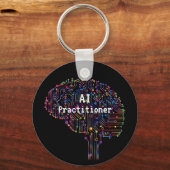 人工知能技術のAIの開業医 キーホルダー (正面)