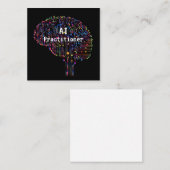 人工知能技術のAIの開業医 スクエア名刺 (正面/裏面)