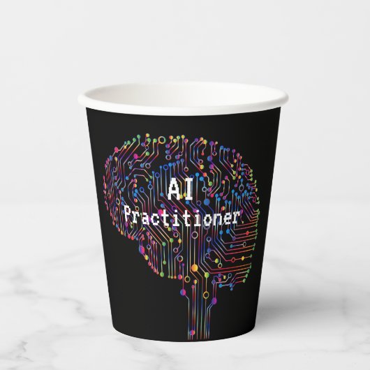 人工知能技術のAIの開業医 紙コップ (正面)