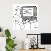 人工知能漫画1931 ポスター (ホームオフィス)