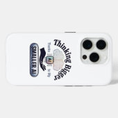 人工知能考えのユーモア Case-Mate iPhoneケース (裏面 (横))