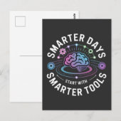 人工知能頭が切れる用ツール ポストカード (正面/裏面)