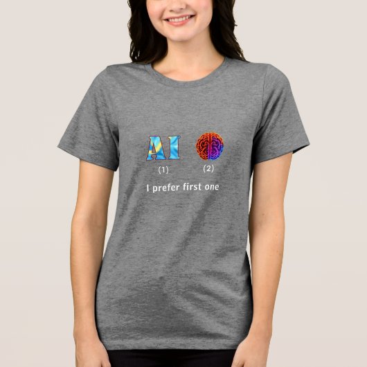 人工知能 トライブレンドTシャツ (正面)