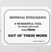 人工知能 – ポスター (正面/裏面)