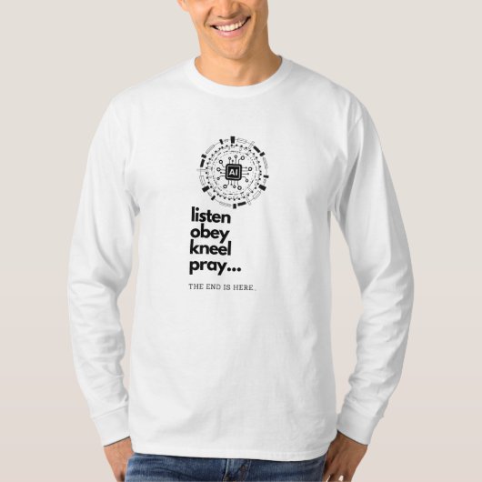人工知能…人類のマスター！ Tシャツ (正面)