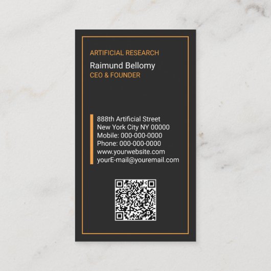 人工知能 名刺 (裏面)