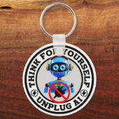 人工知能 – AIの取り外し キーホルダー (正面)