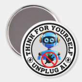 人工知能 – AIの取り外し マグネット (正面/裏面)