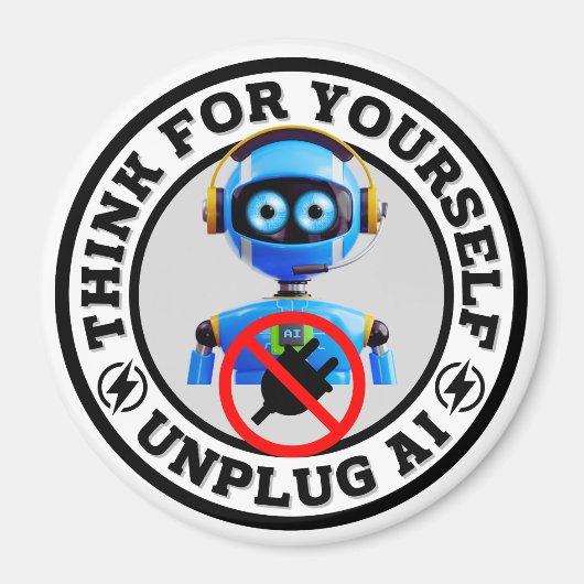 人工知能 – AIの取り外し マグネット (正面)