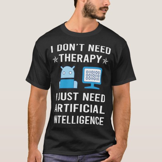 人工知能(AI)が必要 Tシャツ (正面)