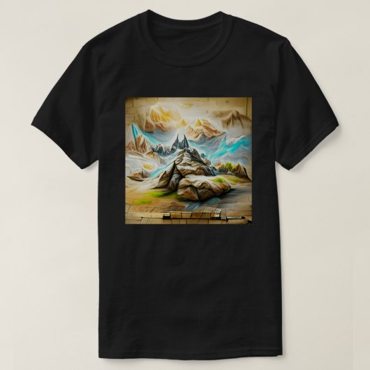 人工知能(AI)によるアート5 Tシャツ (デザイン正面)