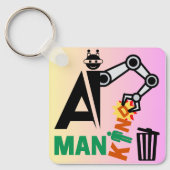 人工知能(AI)の自動化 キーホルダー (正面)