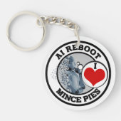 人工知能(AI) - I Love Mince Pies キーホルダー (正面)