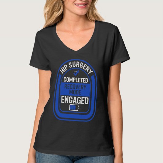人工股関節置換術完了リカバリーモード ビ Tシャツ (正面)