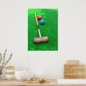 人工芝のクロケー装置 ポスター (キッチン)