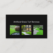 人工芝モダン名刺 名刺 (正面)