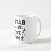 人工透析技術I人を刺して生きるナース コーヒーマグカップ (正面右)