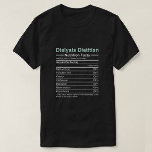 人工透析栄養学の栄養事実 – 腎臓学 Tシャツ
