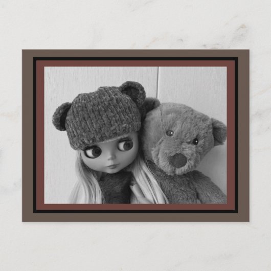 人形お気に入りの、人形ブライスドール ポストカード (正面)