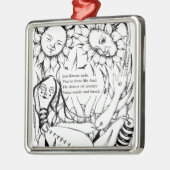 人形とひまわりの詩 メタルオーナメント (左)
