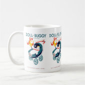 人形と乳母車パレード コーヒーマグカップ (左)