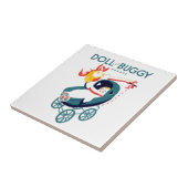 人形と乳母車パレード タイル (側面)