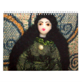 人形のカレンダーの年 カレンダー