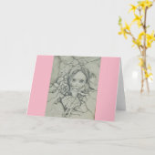 人形のグリーティングカードをブライス カード (黄色い花)