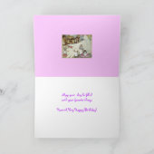 人形のコレクターのバースデー・カード カード (内部)