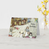 人形のコレクターのバースデー・カード カード (黄色い花)