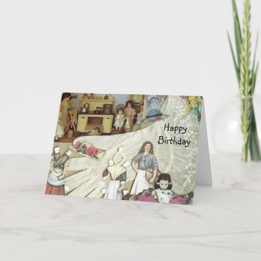 人形のコレクターのバースデー・カード カード (正面)