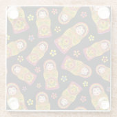 人形のネスト ガラスコースター (裏面)