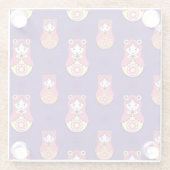 人形のネスト ガラスコースター (裏面)