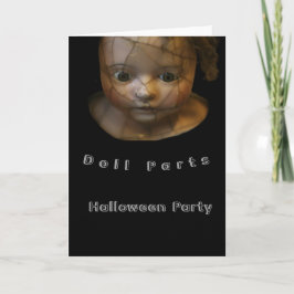 人形のパー幽霊のよく出るツハロウィーン カード