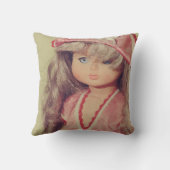 人形のポートレート クッション (裏面)