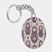 人形のロシアのキーチェーン キーホルダー (正面左)