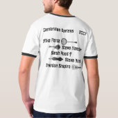 人形の主席バンドワイシャツ-バージョン2 Tシャツ (裏面)