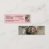 人形の人形の商売関係情報の~のしおりカード スキニー名刺 (正面/裏面)