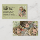 人形の人形の商売関係情報交換カード 名刺 (正面/裏面)