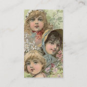 人形の人形の商売関係情報交換カード 名刺 (裏面)