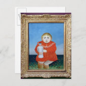 人形の女の子， c.1892またはc.1904-05 ポストカード (正面/裏面)