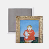 人形の女の子, c.1892またはc.1904-05 マグネット (正面/裏面)