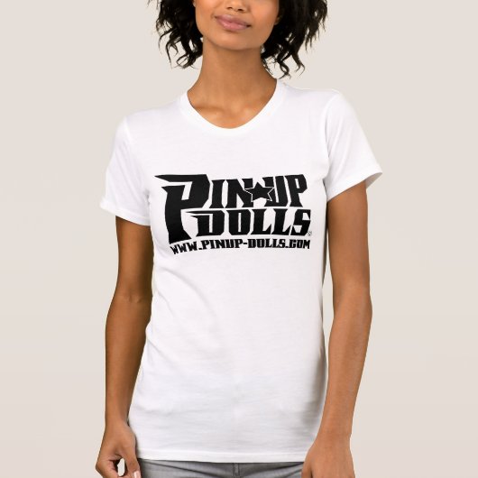 人形の妻虐待者の上のPin Tシャツ (正面)