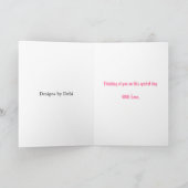 人形の庭の挨拶状 カード (内部)