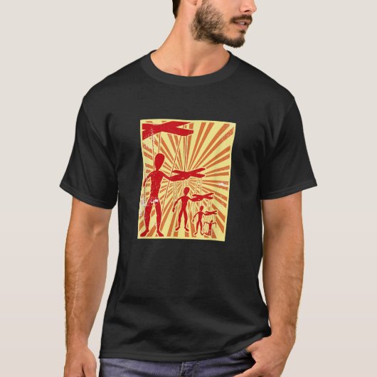 人形の政治政府の皮肉マネーアメリ Tシャツ (正面)