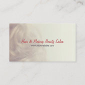 人形の美しいのヘアーサロンの名刺 名刺 (裏面)