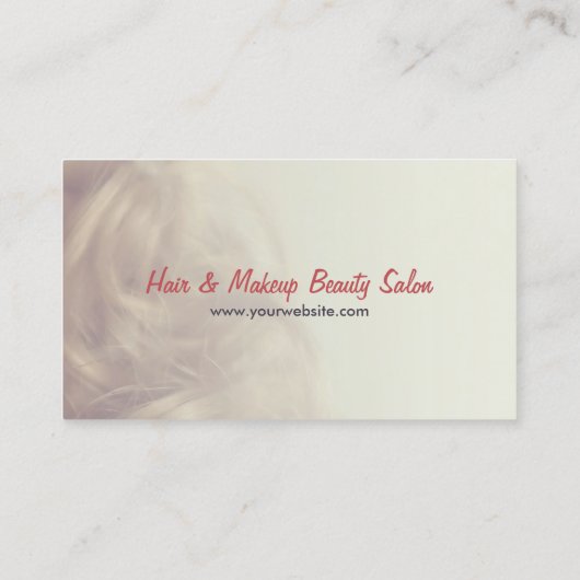 人形の美しいのヘアーサロンの名刺 名刺 (裏面)