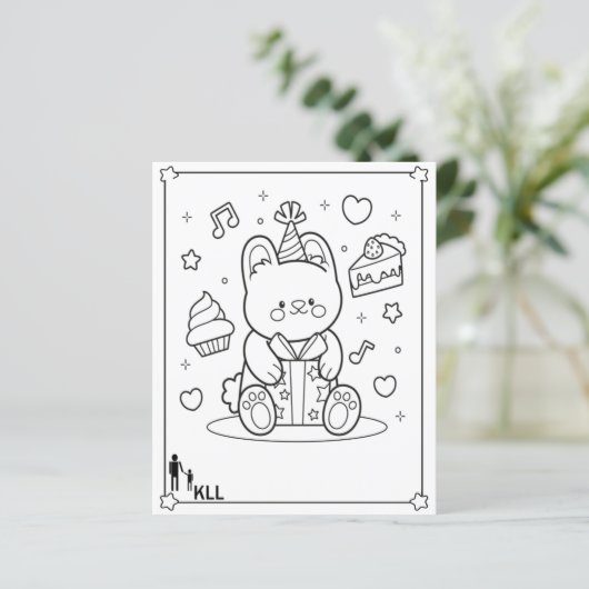 人形の誕生日プレゼント (スタンド正面)